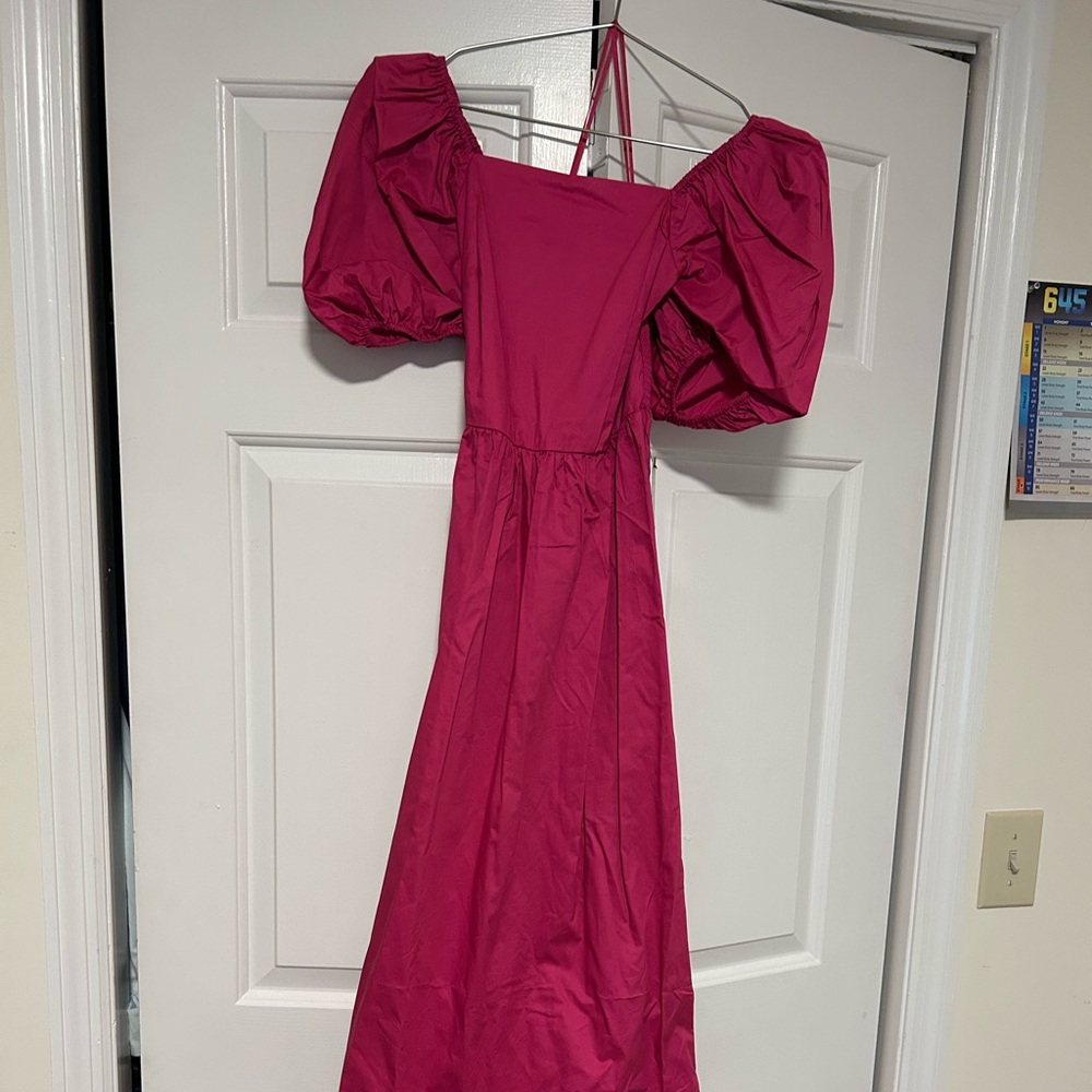 New with tags! Express Pink Puff Sleeve Dress